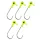 Nevis Master Twister Jig Heads  7g Size 4/0 -  5Db Jigfejes Horog  (8560-741) Sárga