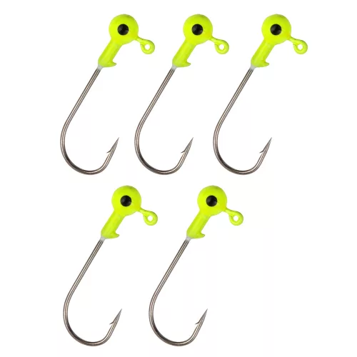 Nevis Master Twister Jig Heads  7g Size 4/0 -  5Db Jigfejes Horog  (8560-741) Sárga