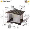 Ferplast Dogvilla 110 Outdoor Kutyaház + Meleg Párnafekhely (87257099Io)