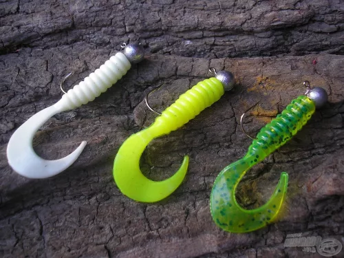 Mann'S Twister  Gumihal  N°4   10,1cm  10db csomagban (88001-401) W-Fehér