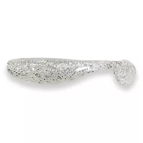   Mann'S Twister Action Shad Gumihal  4,5cm 12db CMF - Áttetsző, ezüst glitter (88010-127) 