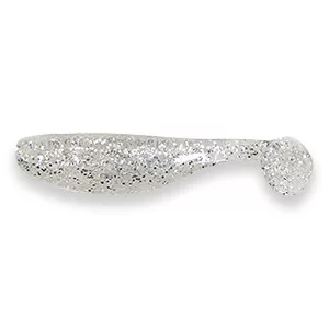 Mann'S Twister Action Shad Gumihal  4,5cm 12db CMF - Áttetsző, ezüst glitter (88010-127) 