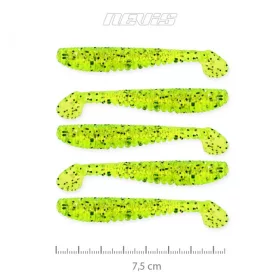   Nevis Impulse Shad 7.5cm 5db gumihal (9721-823) Zöld flitter
