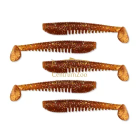   Nevis Impulse Shad 7.5cm 5db gumihal (9721-833) Barna Flitter