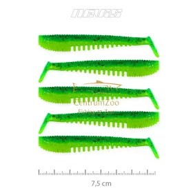   Nevis Impulse Shad 7.5cm 5db Gumihal (9721-843) Zöld Flitter