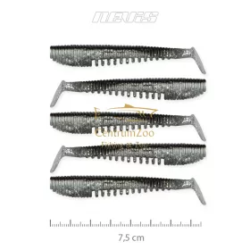   Nevis Impulse Shad 7.5cm 5db Gumihal (9721-845) Ezüst Flitter
