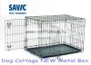 Savic Dog Cottage összecsukható fém szállító box kutyáknak  76x49x55cm  (A3312)