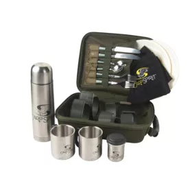   Carp Spirit 2 Man Camping Set Deluxe - 2 személyes étkészlet szett (ACS010183)