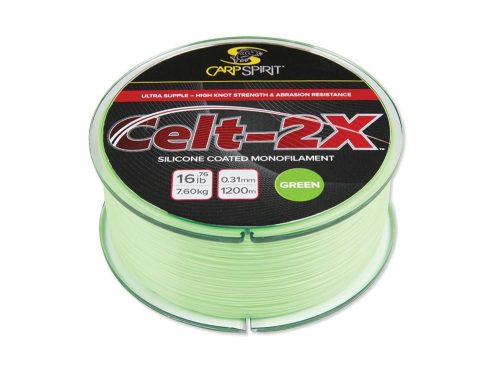 Carp Spirit Celt-2X™ Hi-Vis Green főzsinór 0,31mm 1200m 7,6kg (ACS470018)
