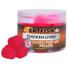   Dynamite Baits Chicken Liver Fluro Pop-Ups Catfish Pellet 22mm (ADY040868)