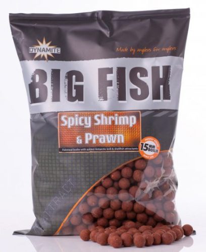 Dynamite Baits Bojli Spicy Shrimp & Prawn 15mm 1kg (DY970DY966)