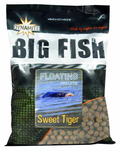 Dynamite Baits Big Fish Floating Pellets Sweet Tiger 1,1kg  11mm lebegő pellet (DY1481) édes tigrismogyoró
