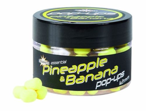 Dynamite Baits Bojli Fluro Pop-Up Pineapple & Banana bojli 12mm (DY1616) Ananász és Banán