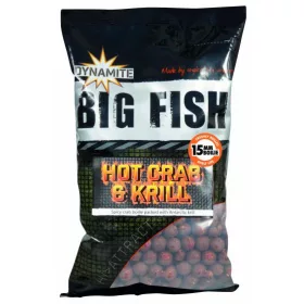   Dynamite Baits Big Fish Hot Crab & Krill bojli 15mm 1kg (DY1640) rák ízben