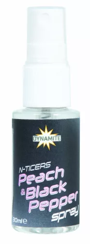 Dynamite Baits N-Ticers Range Peach & Black Pepper Spray 30ml (DY1870)