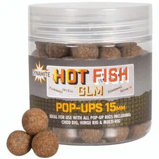 DYNAMITE BAITS Foodbait Pop-Ups 15mm Hot Fish & GLM 15mm (DY1953)