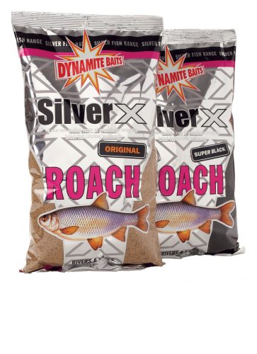 Dynamite Baits Silver X Roach Super Black 1kg etetőanyag  (SX506)