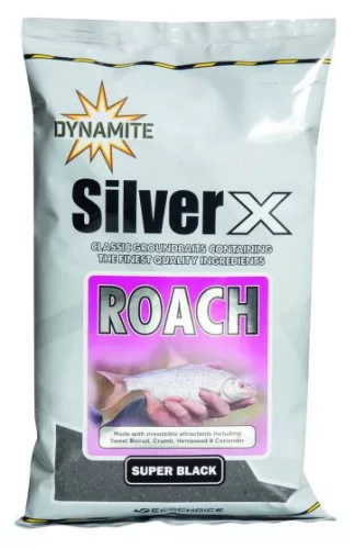 Dynamite Baits Silver X Roach Super Black 1kg etetőanyag  (SX506)