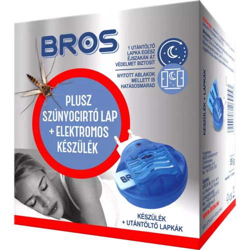 Bros Elektromos szúnyogirtó készülék +10 db lapka  (B010 )