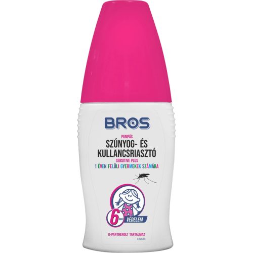 BROS Sensitive szúnyogriasztó pumpás aerosol GYERMEKEKNEK, ÉRZÉKENY BŐRŰEKNEK 50ml (B362)