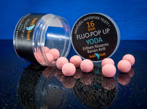 Baitbait Yoda Fluo Pop Up Horogcsali 16mm 50g - Erősen fűszeres, krilles, banános