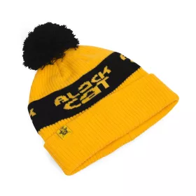  Sapka - Black Cat Yellow Bobble Hat kötött sapka (BO500125)