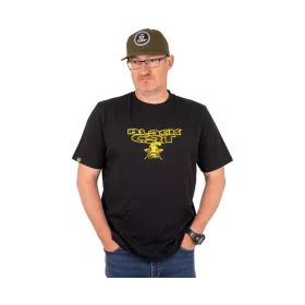 Black Cat Distressed Logo Black Tee póló LARGE (BO500141)