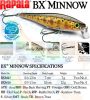 Rapala BXM07 BX Minnow wobbler 7cm 7g  - FT színben