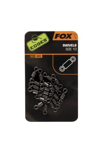Fox Edges™ Swivels Size 10 karikás forgókapocs 20db (CAC534)