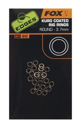Fox Edges™ Kuro Coated Rig Rings - 3.7mm Large 25db (CAC545)