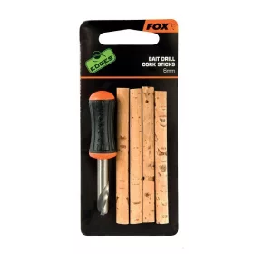   Fox Edges™ Bait Drill & Cork Sticks 6mm csalikönnyítő parafa és fúró (CAC591)
