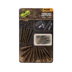 Fox Power Lead Clip Kit Edges Camo szett  (CAC776)