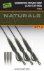 Fox EDGES™ Naturals Submerge Power Grip Lead Clip Leaders szerelék 40lb 3db szett (CAC851)