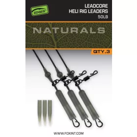   Fox EDGES™ Naturals Leadcore Heli Rig Leaders szerelék 50lb 3db szett (CAC853)