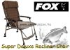 Fox Super Deluxe Recliner Chair - párnázott horgászszék max 150kg (CBC102)