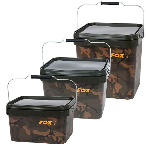 Fox Camo Square Bucket Medium 5l - terepmintás vödör (CBT005)