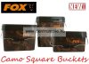 Fox Camo Square Bucket Medium 5l - terepmintás vödör (CBT005)