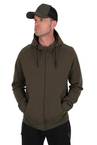 Fox Collection LW Hoody Green & Black pulóver Medium (CCL197)