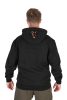 Fox Collection Black Marl Orange Hoodie pulóver SMALL (CCL226)