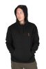 Fox Collection Black Marl Orange Hoodie pulóver SMALL (CCL226)