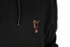 Fox Collection Black Marl Orange Hoodie pulóver SMALL (CCL226)