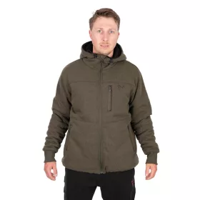   Fox Collection Sherpa Jacket Green & Black dzseki, kabát Small (CCL280)