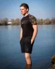 Fox Collection Black LW Swim Shorts - MEDIUM (CCL305)