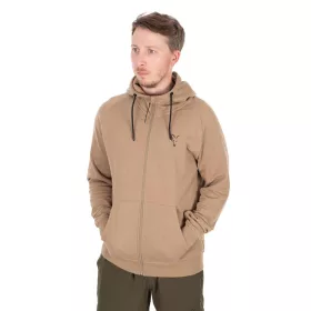   Fox Collection LW Zip Hoody Tan Limited pulóver MEDIUM (CCL311)