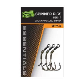   Fox EDGES™ Spinner Rigs 5-ös Wide Gabe Long Shank 3db pontyozó szerelék (CCR198)