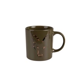   Bögre - Fox Green and Camo Head Ceramic Mug - Kerámia bögre (CCW025)