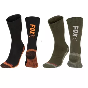   Fox Black-Orange Thermolite Long Sock 6 - 9 (Eu 40-43) meleg termo zokni (CFW116)