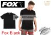 Fox Black T-Shirt - Small -  horgász póló (CFX007)