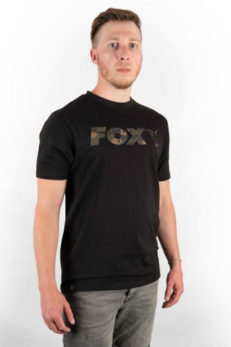 Fox Black T-Shirt póló   Large (CFX021)