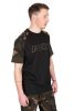 Fox Black Camo Outline T-Shirt rövidujjú póló SMALL (CFX267)